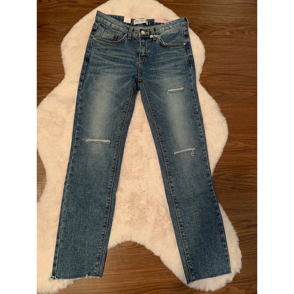 chuu- Distressed Slim Fit- 5kg Jeans vol.85 - Picture 2 of 7
